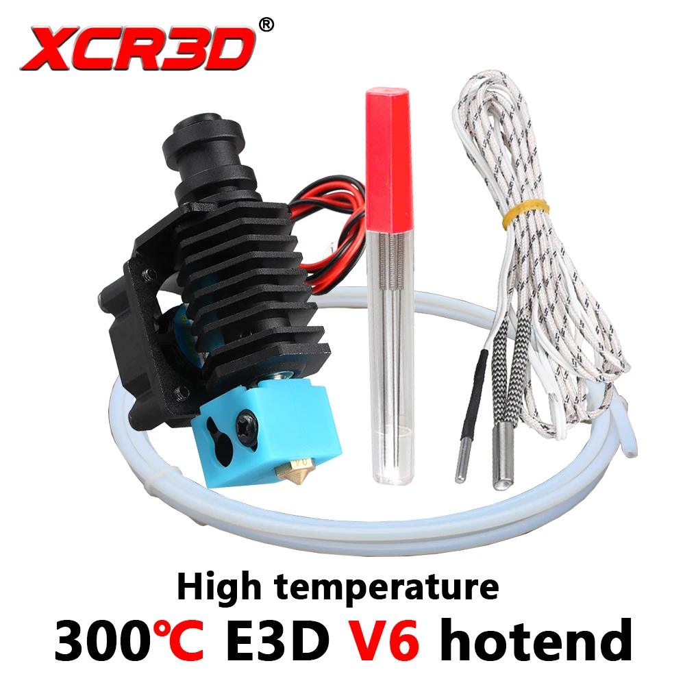 XCR-BP6 3D طابعة أجزاء عالية درجة الحرارة E3D V6 Hotend J-رئيس ABS النايلون PETG عالية درجة الحرارة المواد سخان الطباعة رئيس