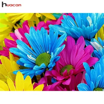 

Huacan Diamond Painting Flower 5D Diy Full Round Diamond Embroidery Mosaic Picture of Rhinestone Sale DIY Gift Home Decor