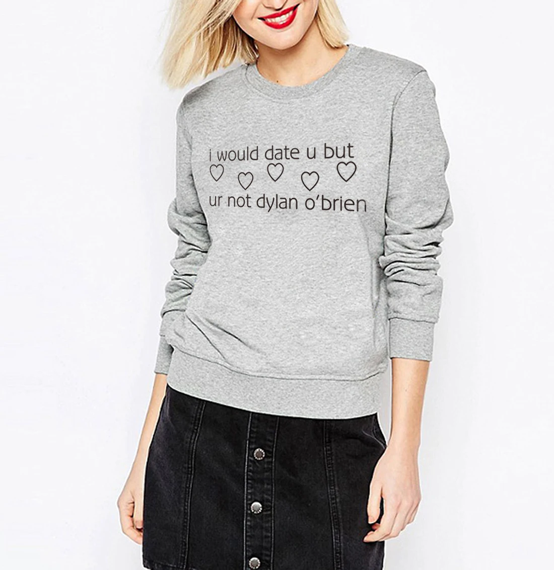 

I WOULD DATE YOU BUT UR NOT DYLAN O'BRIEN 2019 brand tracksuit women hooded tops hoody harajuku pink hoodies kawaii sweatshirts