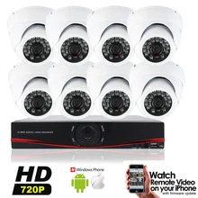 8CH 960H CCTV System DVR Kit 720P 1.0 Megapixels CCTV Camera Kits Security System Indoor Camera IR Cut Support Mobile Phone View