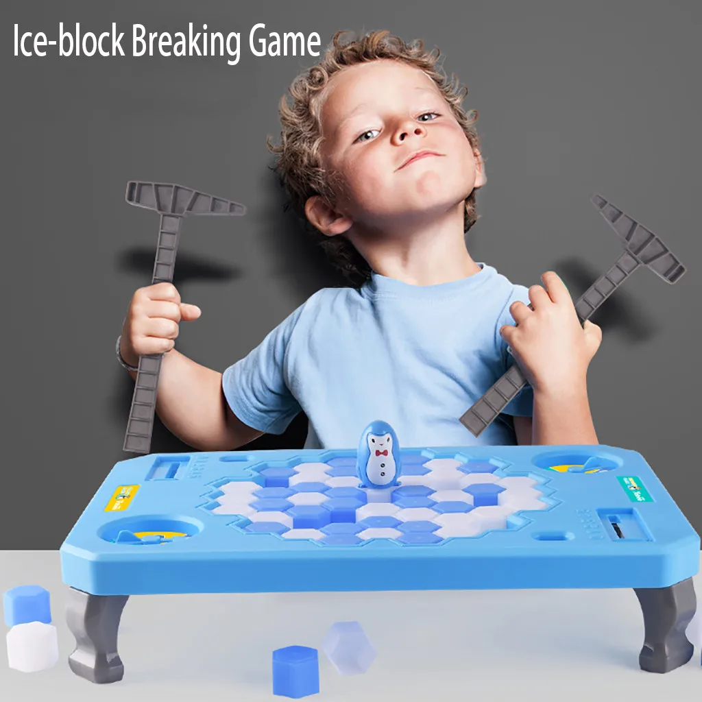 

Ice-Breaking Game Penguin Table Game Building Puzzle Kids Baby Gift
