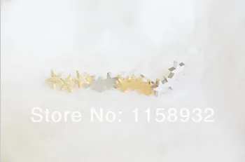 

Fashion gold 3star men teens stud earrings