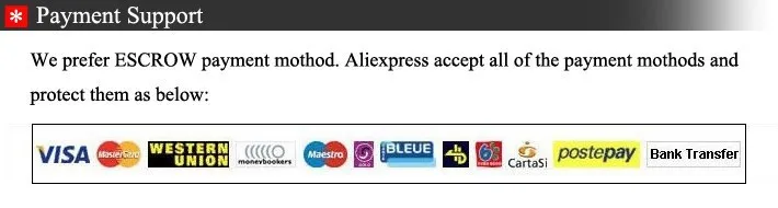 Payment support
