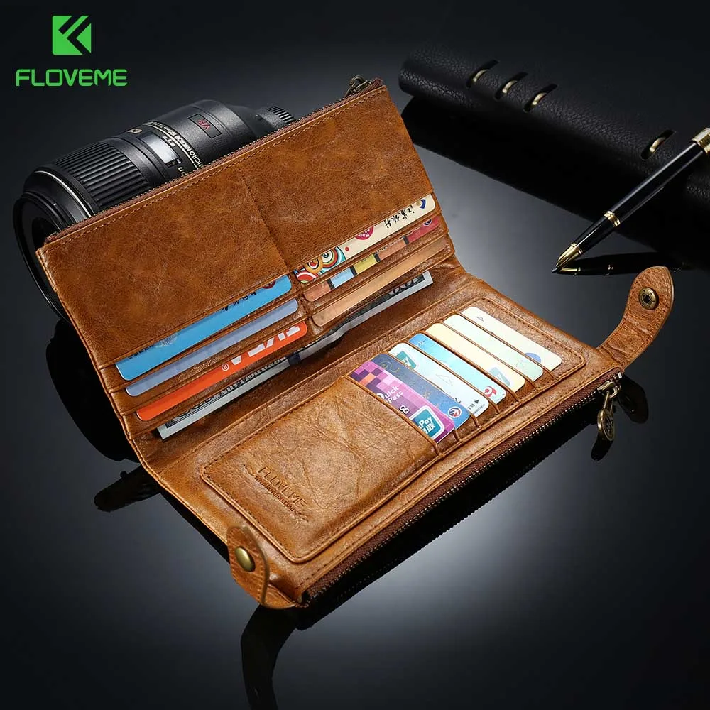 bilder für Floveme 5,5 "universal leder brieftasche case für iphone 7 6 6 s 5 5 s se plus für samsung galaxy s8 s8 plus s5 s6 s7 kanten phone tasche bilder für Floveme 5,5 "universal leder brieftasche case für iphone 7 6 6 s 5 5 s se plus für samsung galaxy s8 s8 plus s5 s6 s7 kanten phone tasche