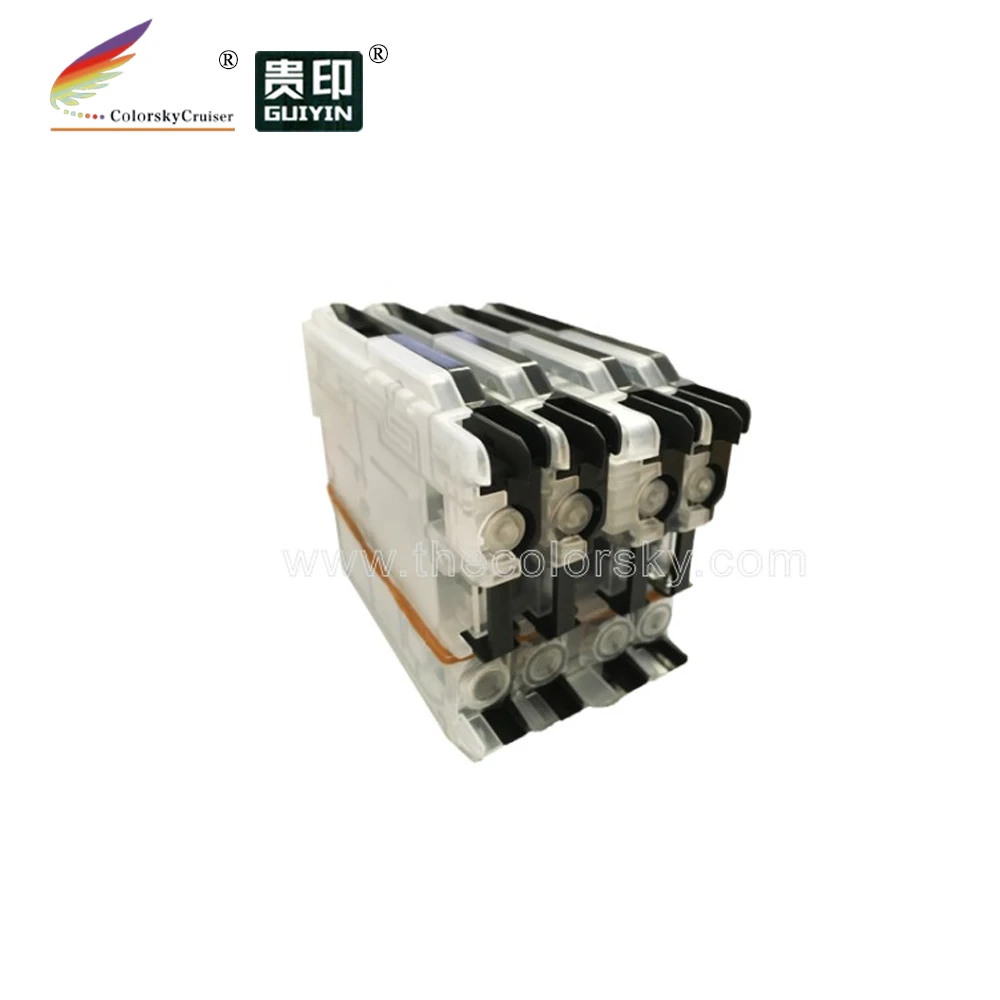(RCB LC39L) Заправляемый многоразовый чернильный картридж для Brother DCP J125 J315W J515W MFC J265W