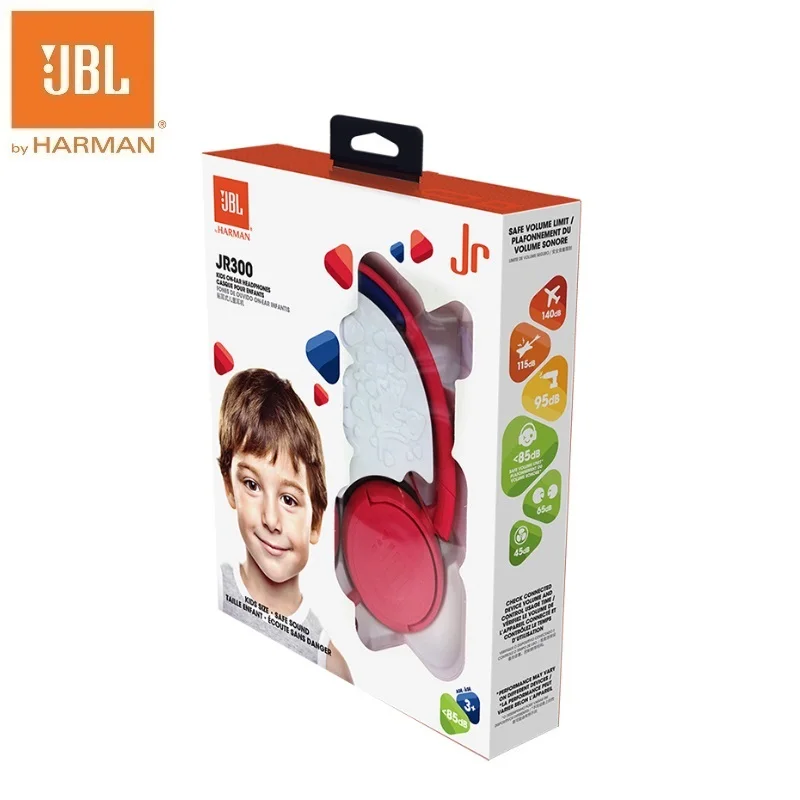 Проводные наушники JBL JR300, эксклюзивная гарнитура с технологией безопасного звука, наушники для обучения детей