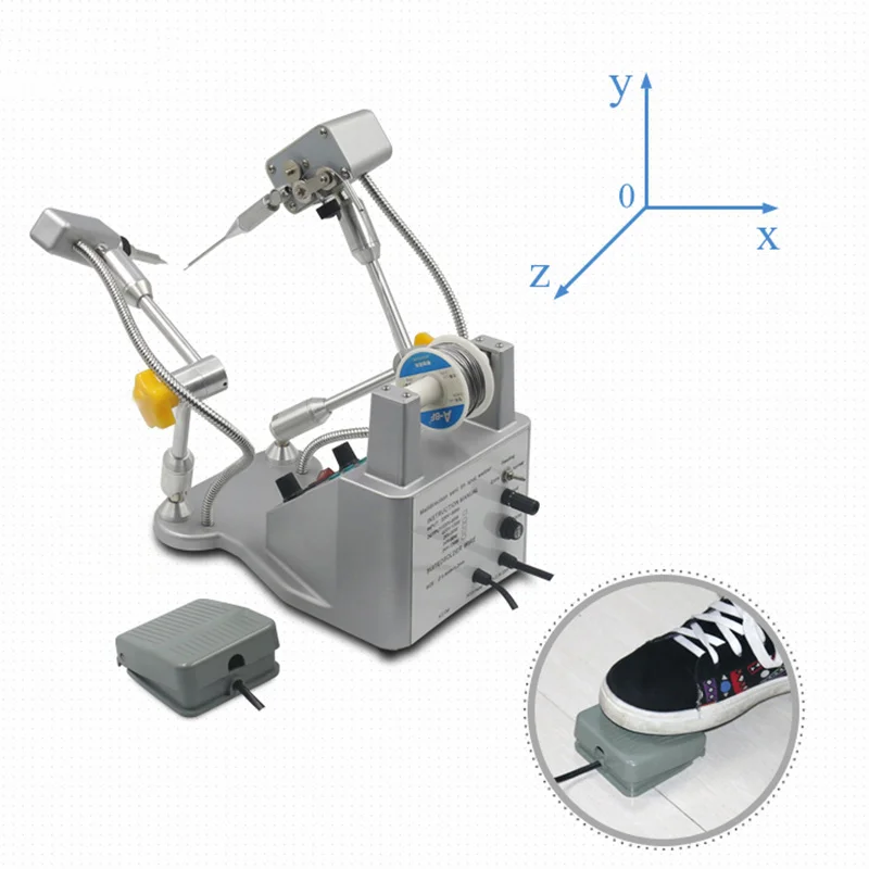 A-BF цифровой дисплей паяльная станция независимая ручка внутренний горячий тип пайки точечный сварщик Автоматическая Оловянная машина 120 Вт