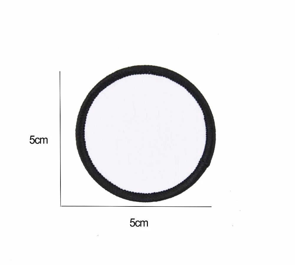 50 шт сублимационная теплопередача для модных элементов простой и персонализированный в высококачественном фирменном стиле эмблема на ткани круглый