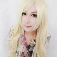 Mcoser красивые fashional Парики 75 см длинные K-ON-Kotobuki Tsumugi русый Косплэй костюм парик