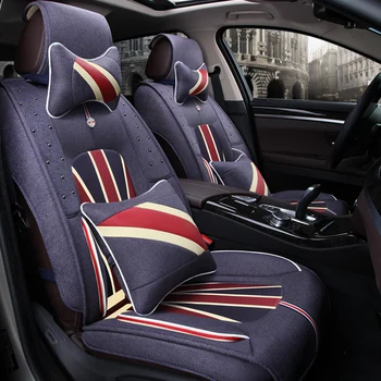 

3D Car Seat Cover General Cushion Flax Car Styling For Jeep Grand Cherokee Wrangler Commander Compass Patriot