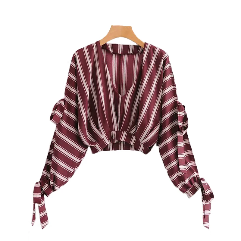Pictuer Para Mujer Las Manga As De V En Asimetría Tops Blusas Con Blusa Larga Primavera 2019 Mujeres Cuello Moda qAfwwUx
