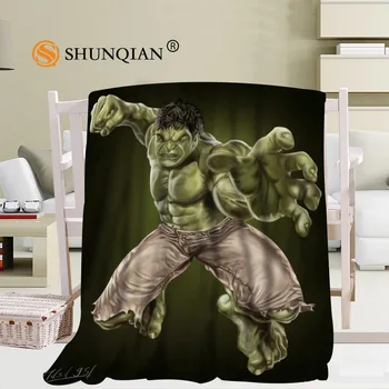 

Custom Hulk blanket Flannel Falafel Fabric 56x80inch 50X60inch 40X50inch Sofa Bed Throw Blanket Kid Adult Warm Blanket