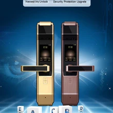 Newest Top-Grade Iris Recognition Smart Lock Password Key Unlock Iris Accuracy Unlocking Door Bell Door Camera PIR Induction