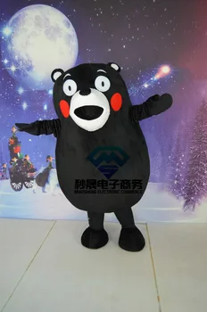 

Black bear mascot cartoon costumes adult animation plush cloth custom clothing