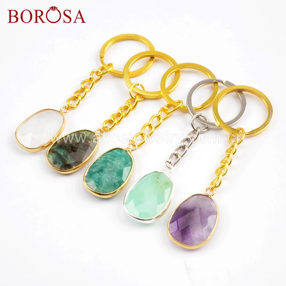 BOROSA 5 шт. оптовая продажа из друзы Ювелирные Украшения Ободок драгоценный камень