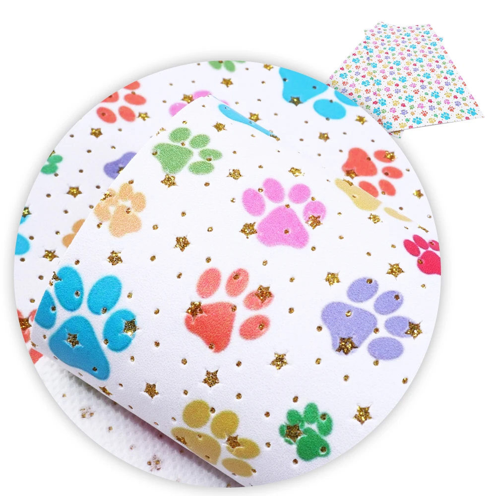 

David accessories 20*34cm Glitter Heart Girl Big Sister Faux Synthetic Leather,DIY Decorative Garment Hairbow Bag Crafts,1Yc5649