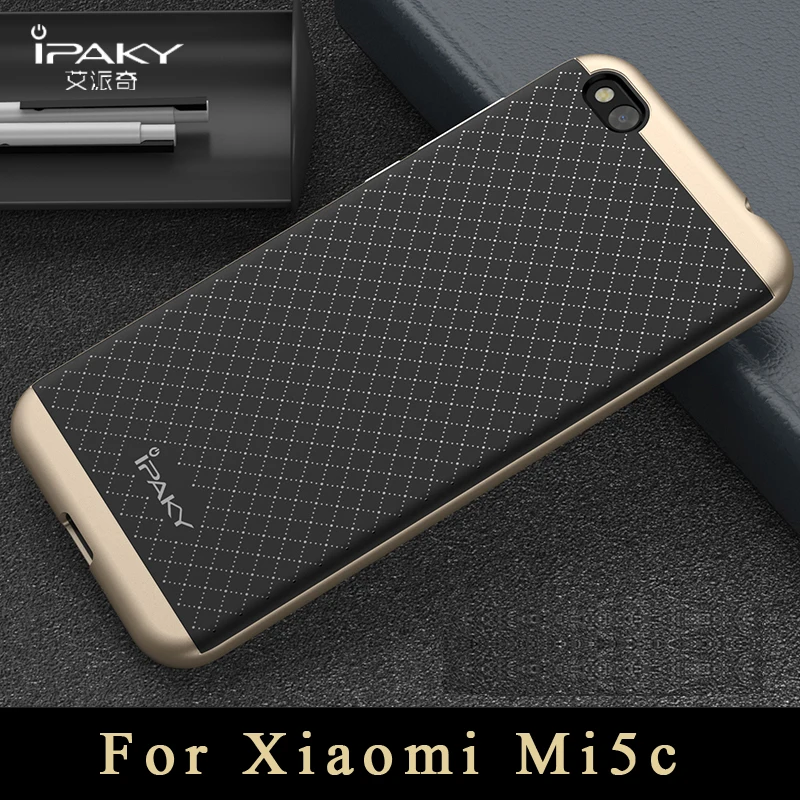 

Original ipaky Brand xiaomi mi5c mi 5c case xiomi mi 5c cover Armor pc Frame + silicone back cover For xiaomi mi mi5c case 5.15