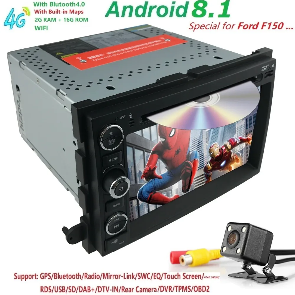 

IPS Car DVD player For FORD FOCUS C-MAX Car multimedia stereo Android 8.1 4G Wifi DAB+ DVR 1080 P Mirror link Free rear camera