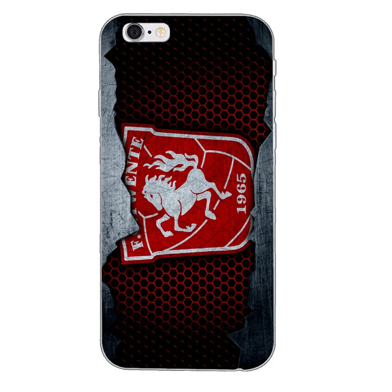 Для FC Twente мягкий, силиконовый, из ТПУ чехол для телефона для Apple iPhone 4 4S 5 5S 5c SE 6 6s plus, 7, 7 plus, 8, 8 plus, X