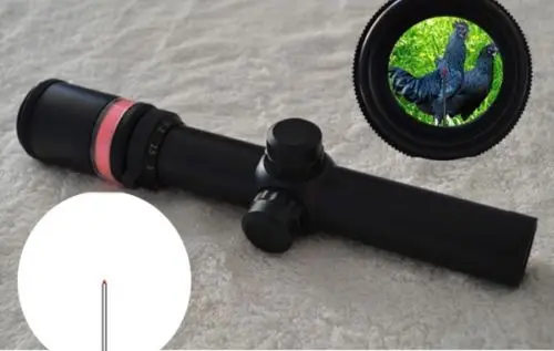 

New 1.5-6x24 Fibre Optic Scope Red Green Green Triangle illuminated Rifle Scope For Huntting
