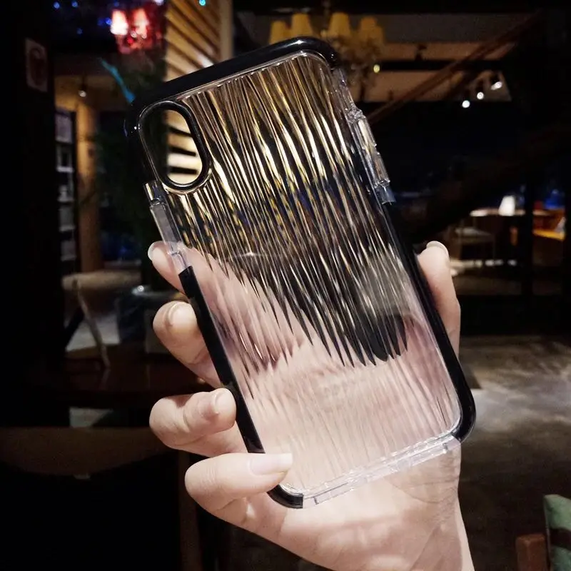 Роскошный прозрачный мягкий чехол с пульсацией воды для Apple iphone 6 7 8 Plus X XR XS Max G