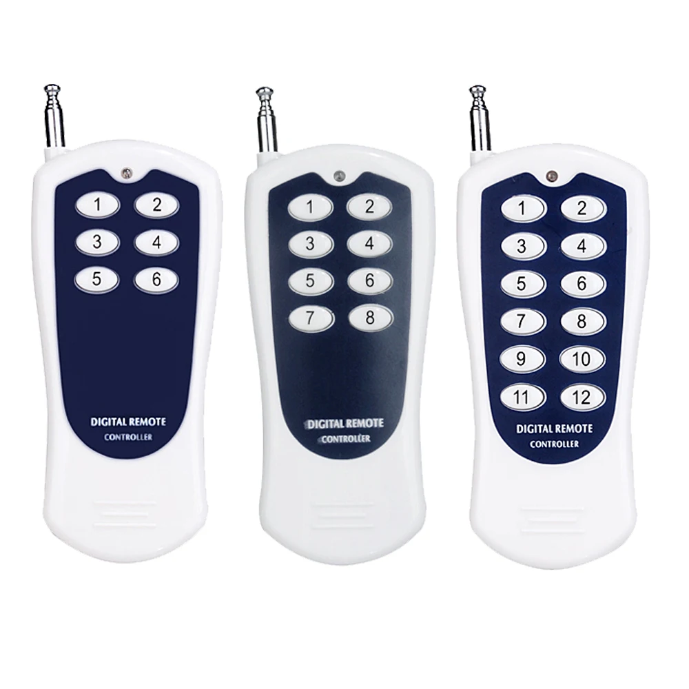 

High Power Remote Control Transmitter for Remote Switch 6/8/12 Button Long Range Big Button Remote key pad 2260