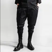 Горячая Для мужчин панк мужские брюки больших размеров Для мужчин ноги девять очков повседневные штаны Парикмахер ночной клуб костюмы брюки
