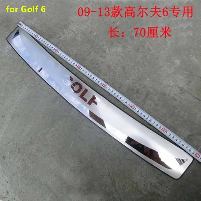

Stainless Steel Rear Bumper Protector Sill Trunk Tread Plate Trim for Volkswagen Golf 6 2009-213 Car styling