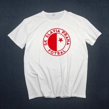 Мужские футболки Slavia Praha Milan Skoda Muris Mesanovic с принтом, короткий рукав, Anciana Fans, Клубная футболка, топы, футболки s-xxxl