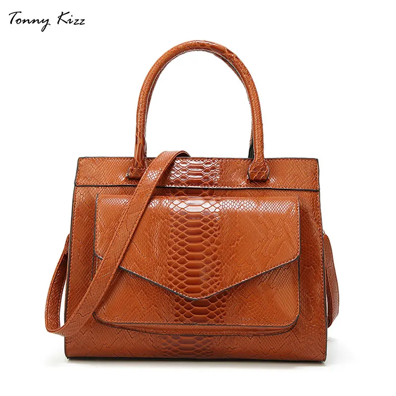 

Tonny Kizz luxury handbags women bags designer leather female shoulder bags serpentine ladies tote bags office bolsa feminina