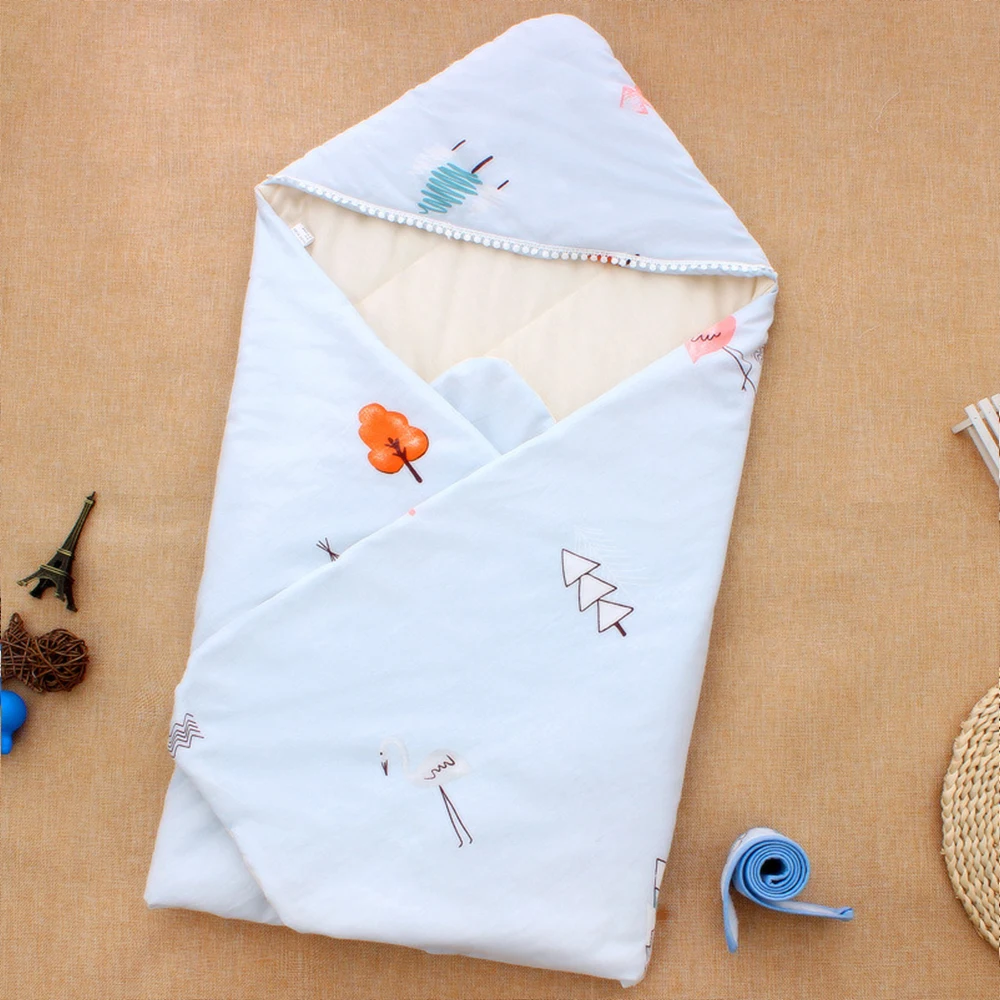 

Newborn Blanket 100% Cotton Newborn Baby Blanket Toddler Bed Thin Swaddle Printed Summer Envelope For Newborn Blanket Swaddle