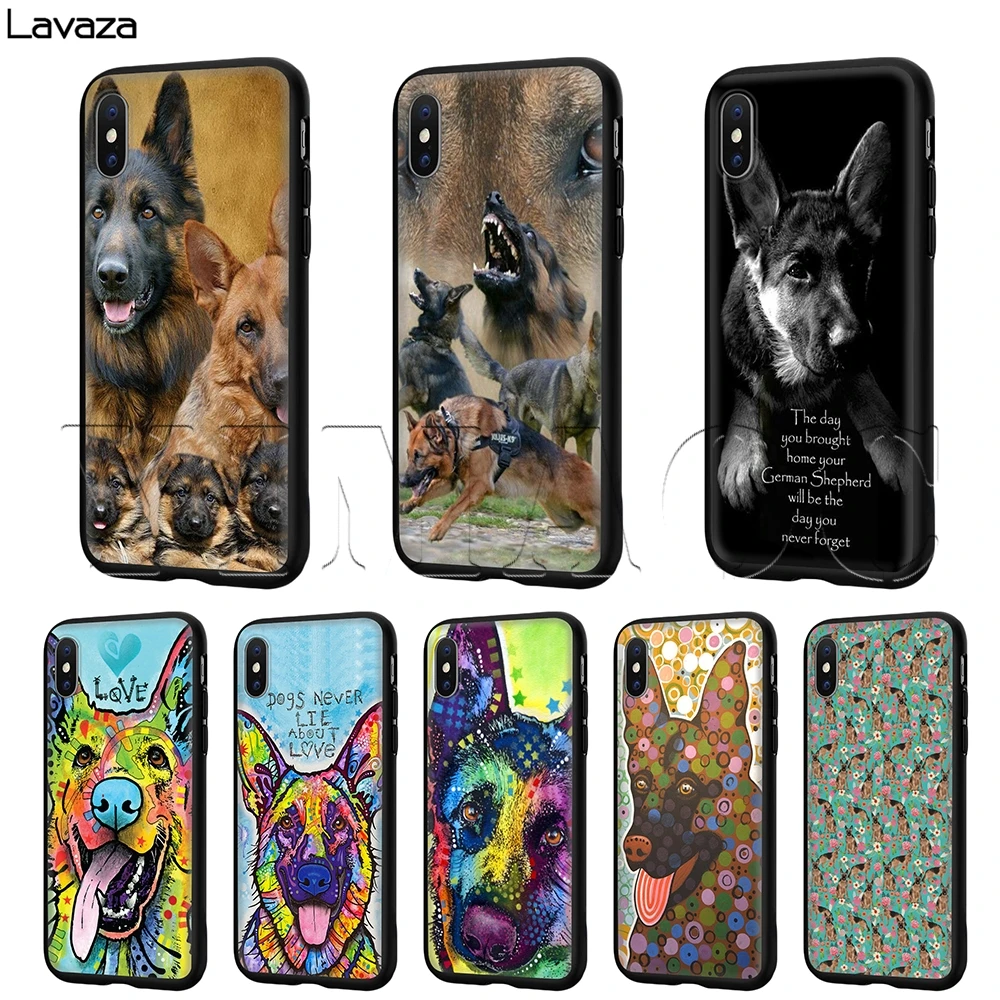 Lavaza German Shepherd Dog Case for iPhone 11 Pro XS Max XR X 8 7 6 6S Plus 5 5s se |