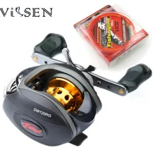 Vissen катушка рыболовная рыболовная катушка 10 шариковые подшипники левая рука-приманка для ловли рыбы катушки песка 6.3:1 баиткаст катушка