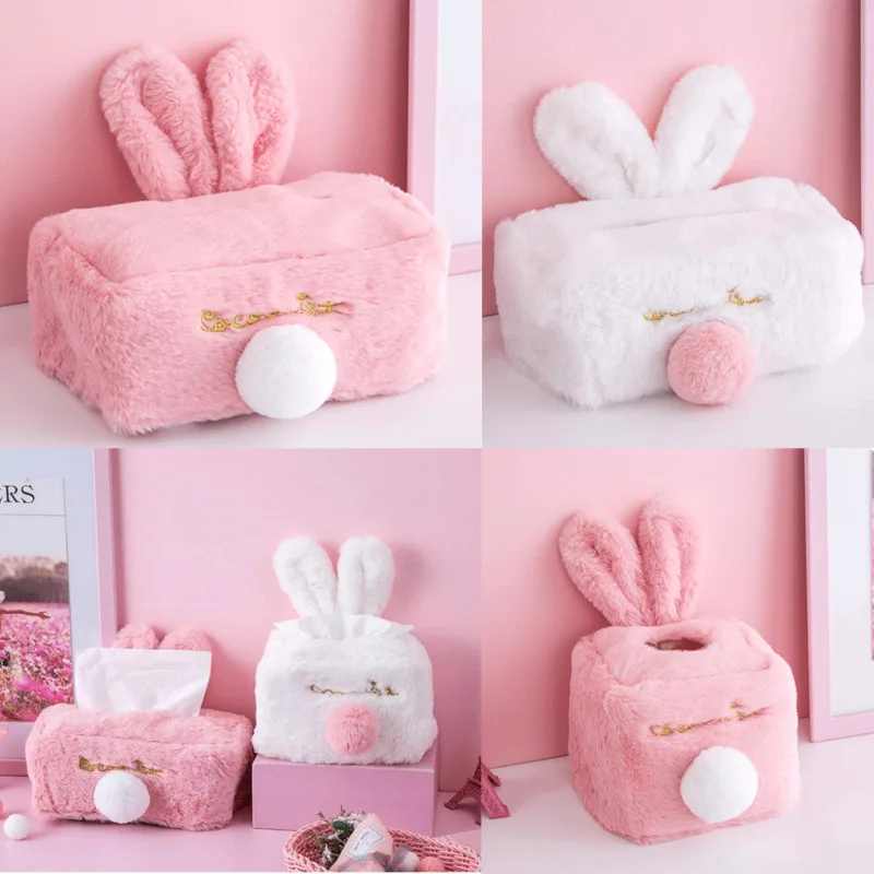 

Durable RoomPlush Car Square Tissue Box Paper Holder Case Cover Napkin Kawaii