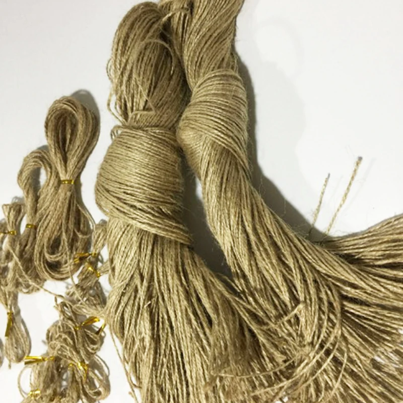 

Natural Jute Twine Burlap String 1m/5m/10m Hemp Rope Party Wedding Gift Wrapping Cord Thread DIY Scrapbooking Florists Decor