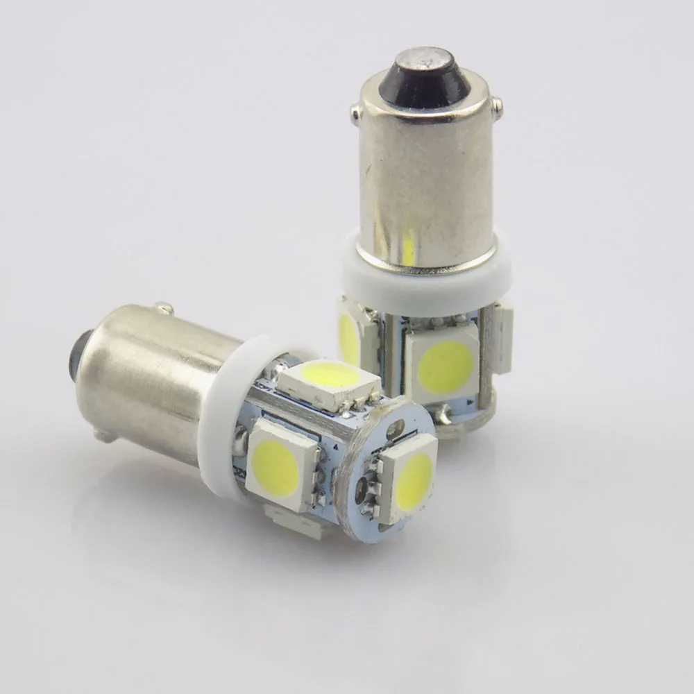

10pcs/lot Car BA9S 5050-5 LED 30mm Car Interior Lamp Reading Parking Lighting White Auto Parking Light Wedge Bulb Source 12V DC