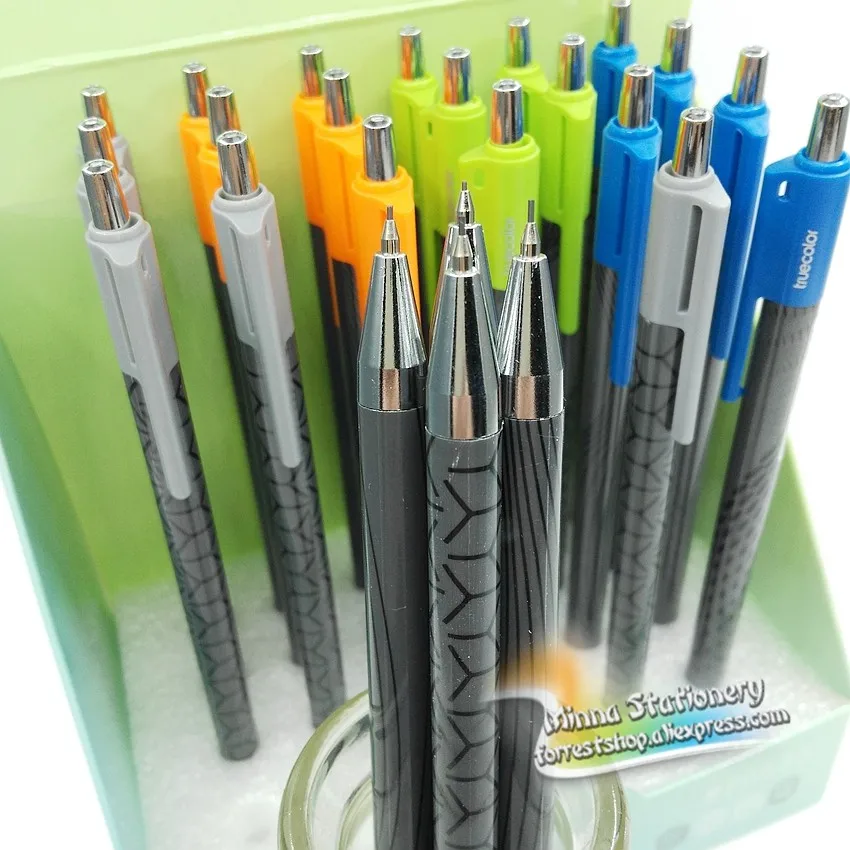 [TrueColor] (4 шт./лот) Высокое качество школьников Детские Канцелярские принадлежности 2B 0,5 мм 0,7 механические карандаши с карандашами приводит