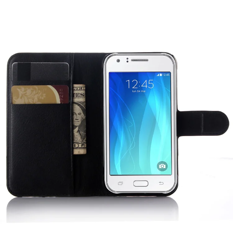 Чехол книжка из искусственной кожи для Samsung Galaxy J1 ACE флип кошелек чехлы телефонов