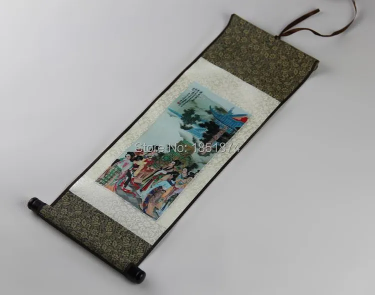 Китайский стиль тушью шелк свиток живопись Гостиная стены картина украшения дома национальный ветер ручной работы искусство специальные подарки