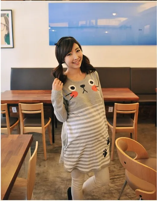 

2016 Polyester Lycra Arrival Cotton South Korea's Maternity A Lactation Long Sleeve Nursg Clos Pregnant Women Jacket Wholesale