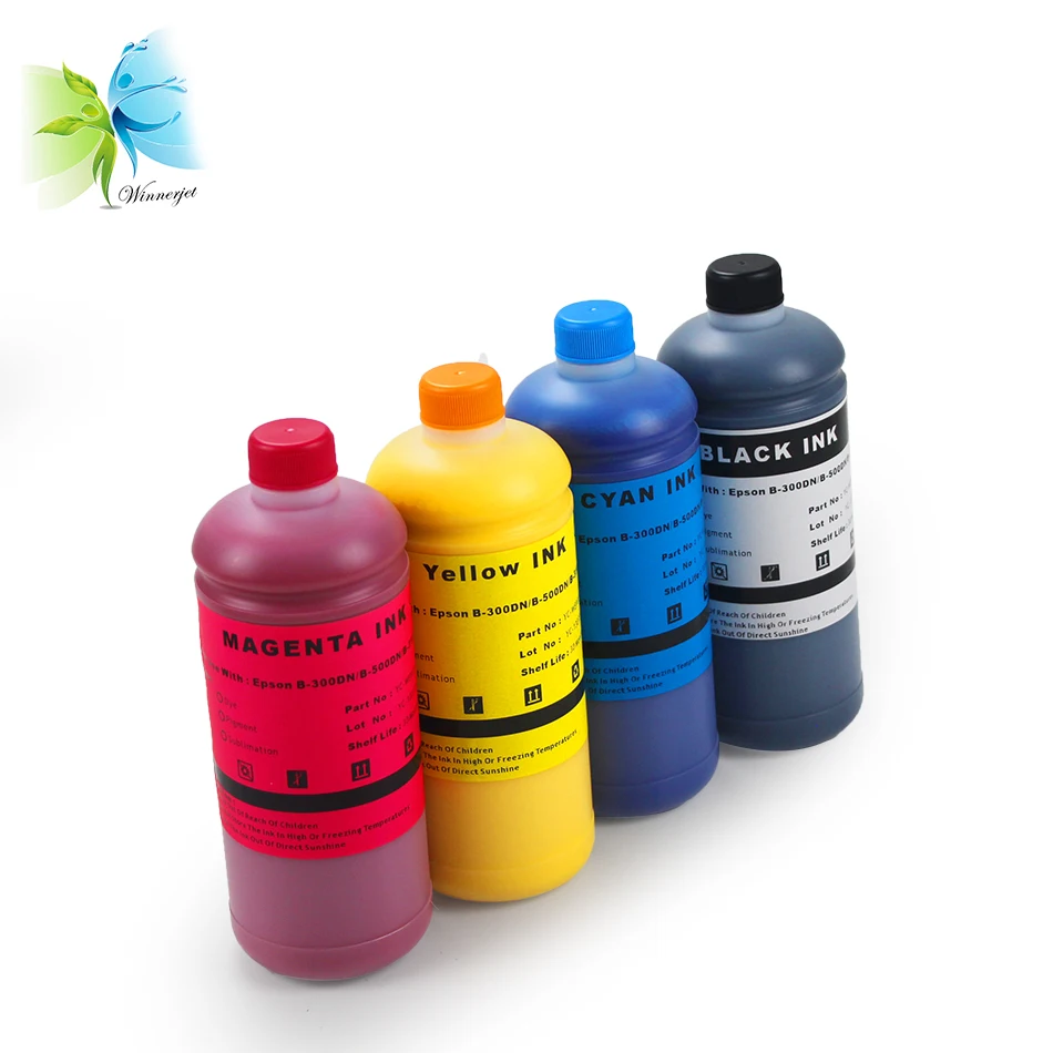 

Winnerjet 500ml/bottle 4 Colors Water Based Pigment Ink For Epson B-300dn B-500dn B300dn B500dn Printer