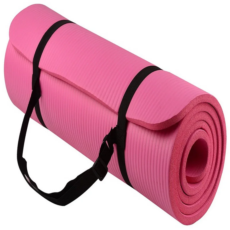 Sports Yoga Mat Multifunctional Yoga Mat Sling Strap Elastic NBR Non-slip Fitness Gym Belt For Sports Exercise 6 Colors