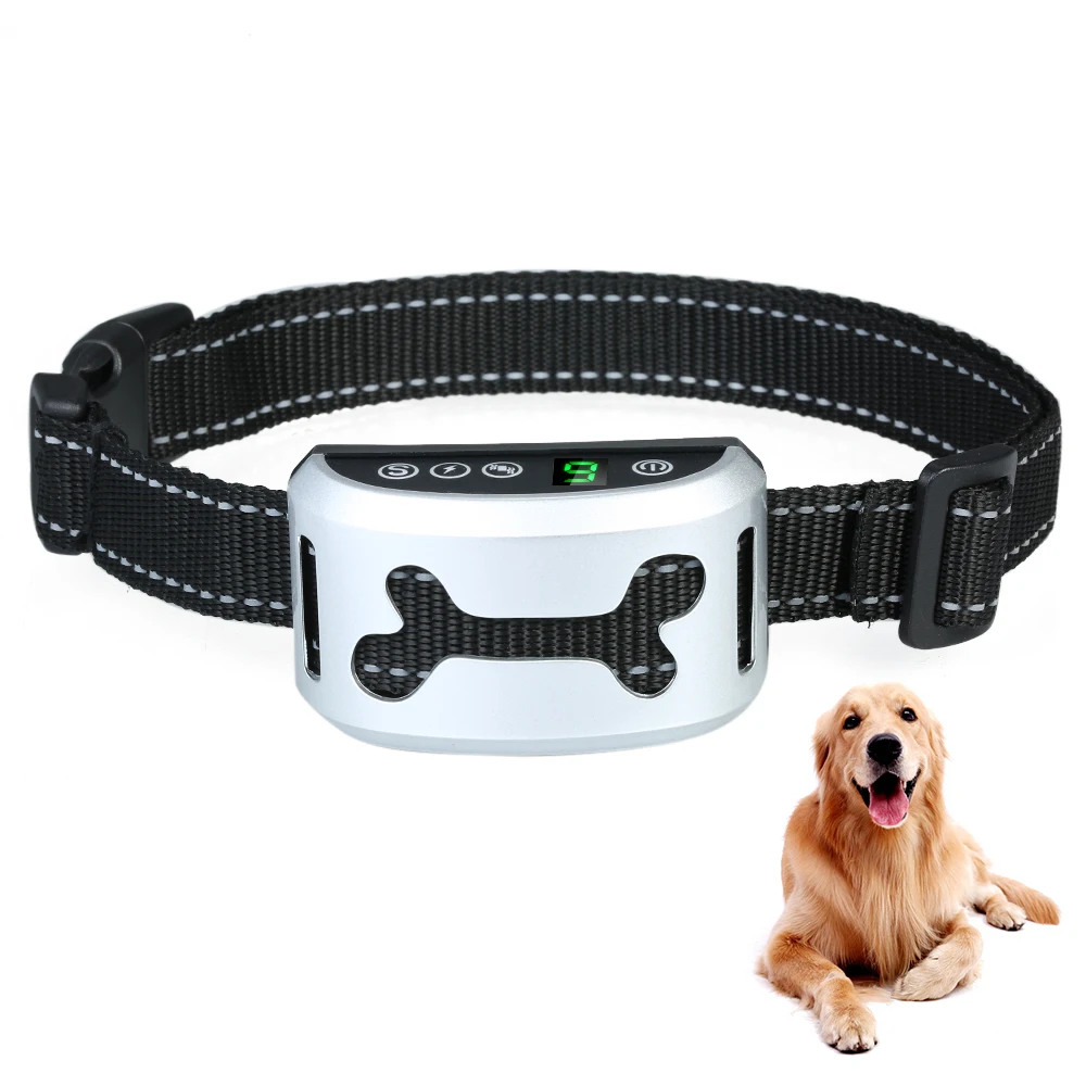 New Bark Control Collar Rechargeable Anti-Barking Training with Beep/Vibration/Harmless Shock for Small Medium Large Dogs | Дом и сад