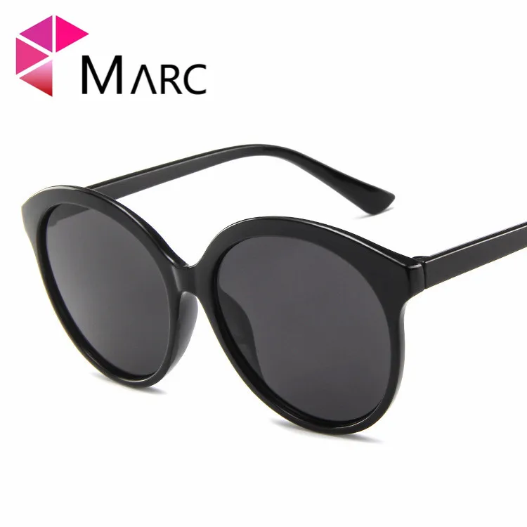 

MARC New transparent sunglasses large frame retro sunglasses jelly color round frame sunglasses Plastic Europe and the trend