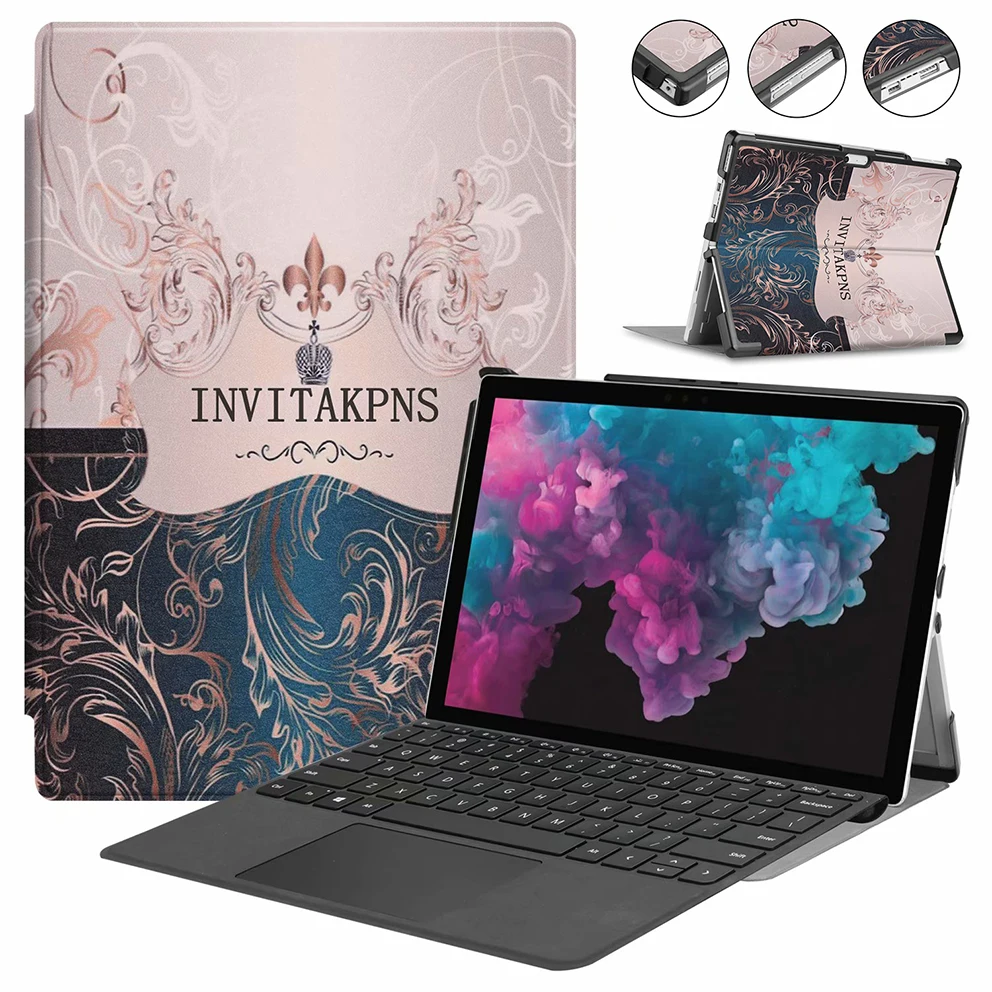 Чехол для Microsoft Surface Pro 4/Pro5/Pro6 Подставка планшета с карандашом PU Leatner чехол 6 5 4 |