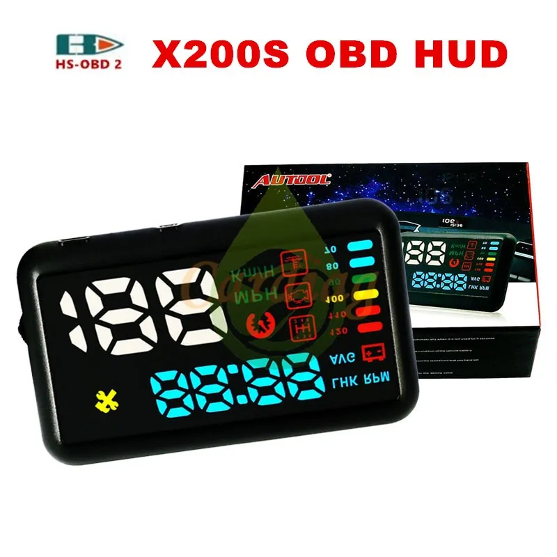 

2017 AUTOOL X200S OBD HUD Universal Car HUD Head Up Display KM/h MPH Overspeed Alarm Windshield Project Vehicle Speedometer
