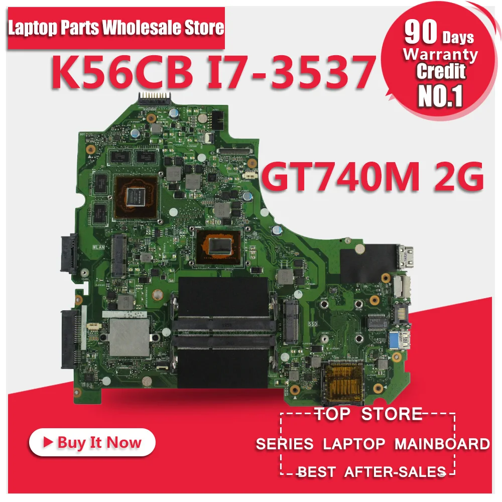 

For ASUS K56CB motherboard K56CM Rev 2.0 i7 CPU 2GB PM Fully Tested Main Board