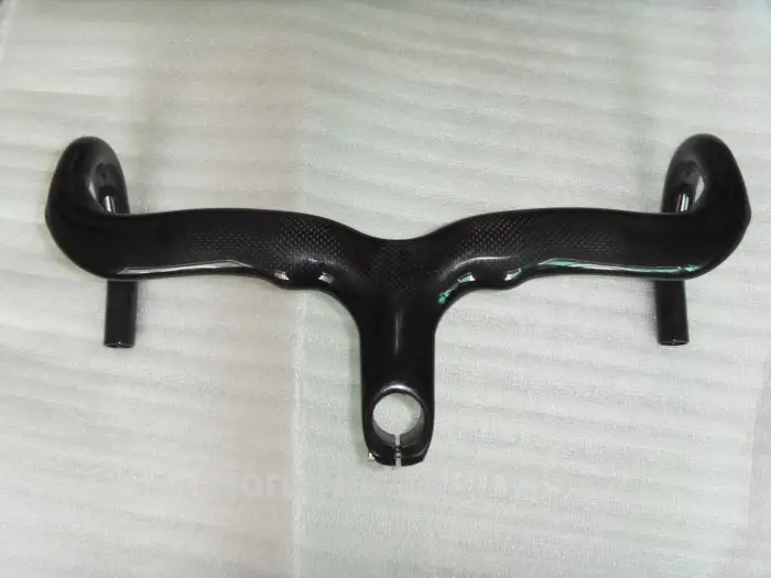 

New road bike matt 3K full carbon fibre handlebar carbon bicycle handlebar and stem integratived 400/420/440*80-120mm Free ship