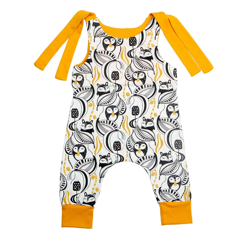 2018 Infant Tiny Cottons Baby Romper Cute Squirrel Animal Printed Girl