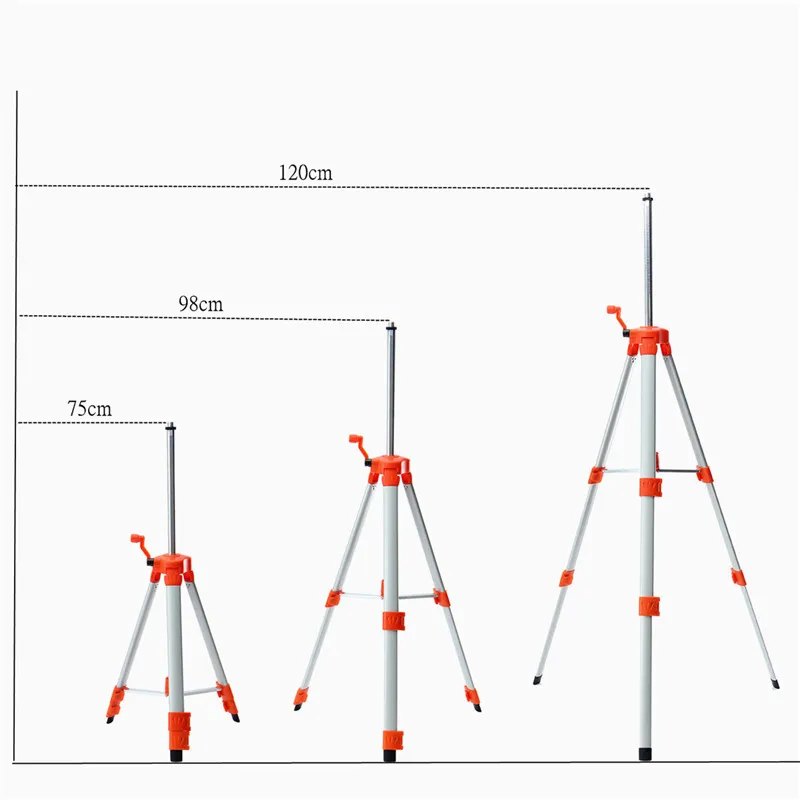 120 см лазерный нивелир штатив Регулируемый лазерный штатив профессиональный высококачественный Metel AlloyTripod для лазерного нивелира